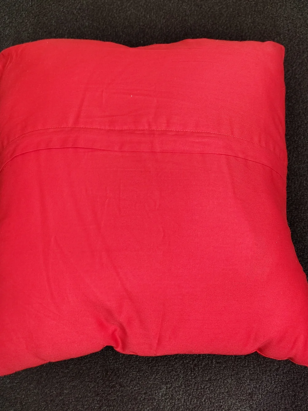 Peace Love Christmas Red Decorative Poly-fil Buffalo Plaid Throw Pillow 16x16